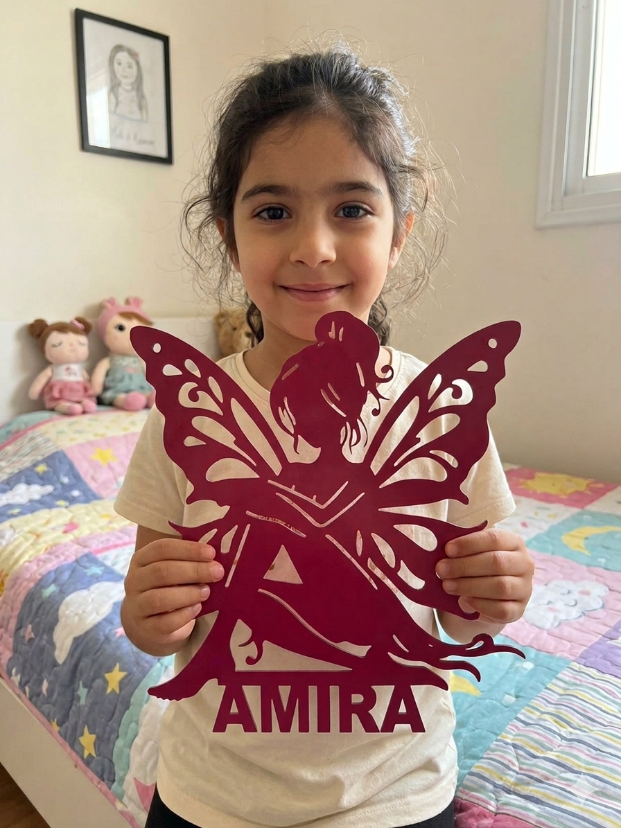 ✨ لوحة "أميرة الخيال" - خلي غرفتها تولي عالم من الأحلام!